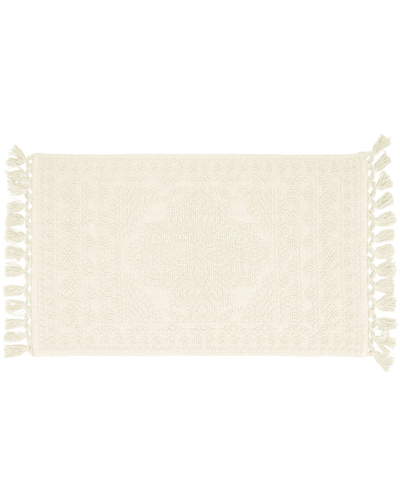 FRENCH CONNECTION DISCONTINUED FRENCH CONNECTION NELLORE FRINGE COTTON BATH RUG