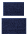 Laura Ashley Astor Chenille 2-pc Bath Mat Set
