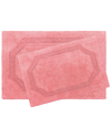 Laura Ashley Reversible Cotton 2pc Bath Rug Set