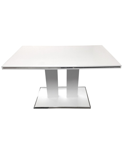Armen Living Amanda Dining Table In White