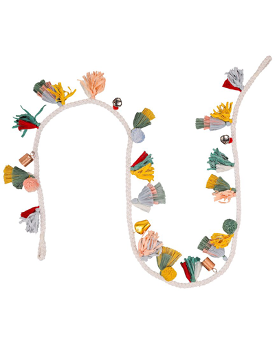 Hgtv 72in Tassel & Bell Garland In Multicolor