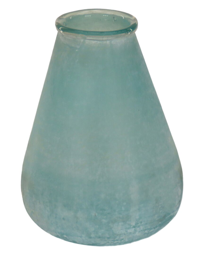 Hgtv 13in Large Teardrop Vase In Turquoise