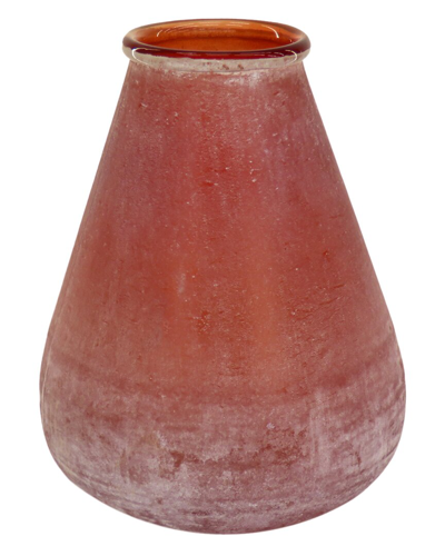 Hgtv 13in Large Teardrop Vase In Rust