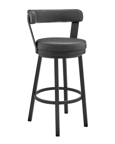 Armen Living Bryant 30 Bar Height Bar Stool In Black