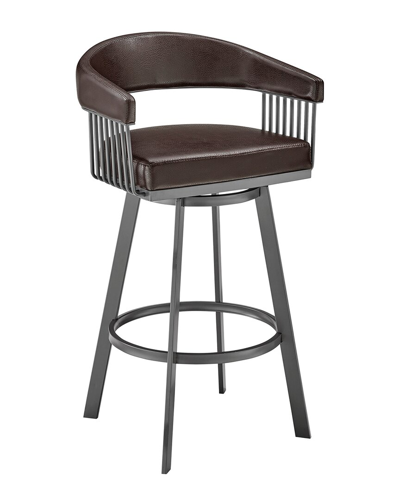 Armen Living Chelsea 26 Counter Height Bar Stool In Brown
