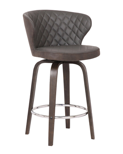 Armen Living Mynette 30 Swivel Bar Stool In Brown