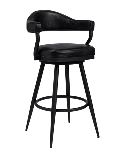 Armen Living Justin 26 Counter Height Bar Stool In Black