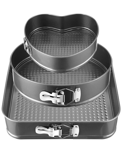 Fresh Fab Finds 3pc Non-stick Springform Cake Pan Set In Black