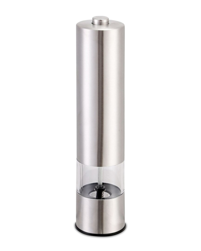 Fresh Fab Finds Stainless Steel Electric Salt Pepper Grinder In Grey
