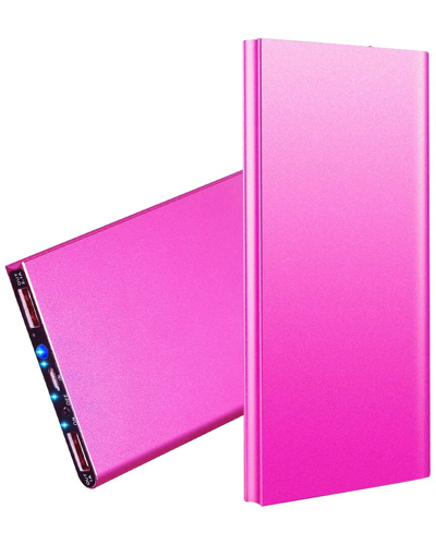 Fresh Fab Finds 20k Ultra-thin Power Bank In Pink