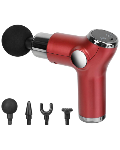 Fresh Fab Finds 32 Intensity Massage Gun With 4 Heads In Red