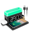 FRESH FAB FINDS FRESH FAB FINDS 3-IN-1 FAST WIRELESS CHARGER DOCK WITH ALARM CLOCK