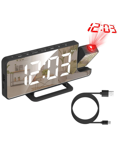 Fresh Fab Finds Dual Alarm Projection Clock With Usb Port In Black