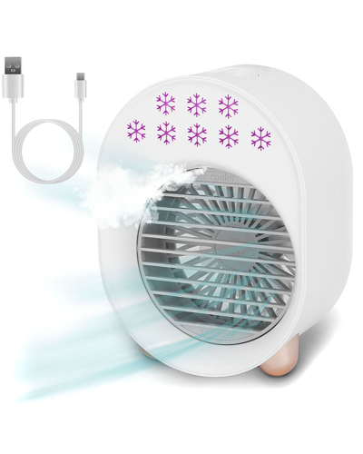 Fresh Fab Finds Portable Mini Desktop Air Conditioner Fan In White