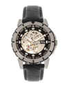 Reign Philippe Automatic Skeleton Leather-band Watch