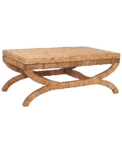 Safavieh Couture Caycee Waterhyacinth Coffee Table In Natural