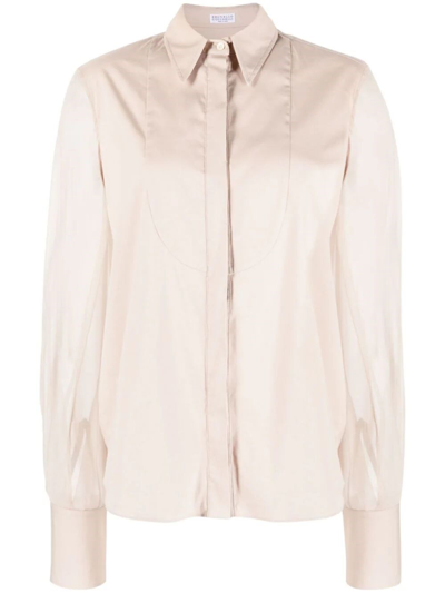 Brunello Cucinelli Blouse In Beige