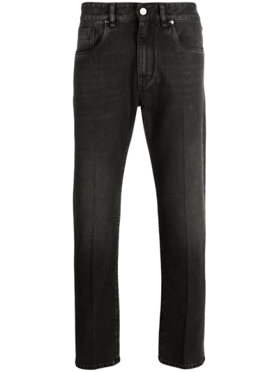 Fendi `new Reg` Denim Pants In Black