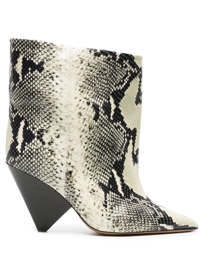 Isabel Marant Miyako Ankle Boots In Neutrals