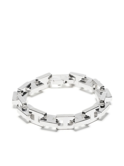 HATTON LABS STERLING SILVER H LOGO BRACELET