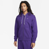 Nike Men's Solo Swoosh Full-zip Hoodie In Purple