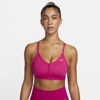 Nike Women's Indy Light-support Padded V-neck Sports Bra In Pink