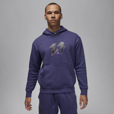 Jordan Men's  Flight Mvp Fleece Pullover Hoodie In Purple