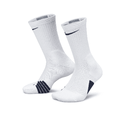 Nike Unisex Elite Crew Basketball Socks In White
