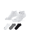 Nike Unisex Everyday Plus Cushion Training No-show Socks (3 Pairs) In Multicolor