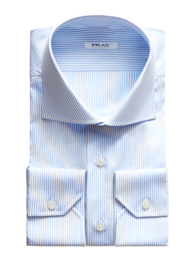 Fray Cotton Shirt In Bluette