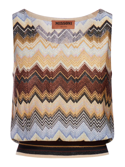 Missoni Zigzag Top In Multicolour