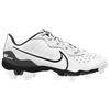 Nike Alpha Huarache 4 Keystone Little/big Kids' Baseball Cleats In White/black/anthracite