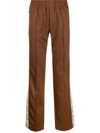 Casablanca Logo-patch Straight Track Pants In Brown