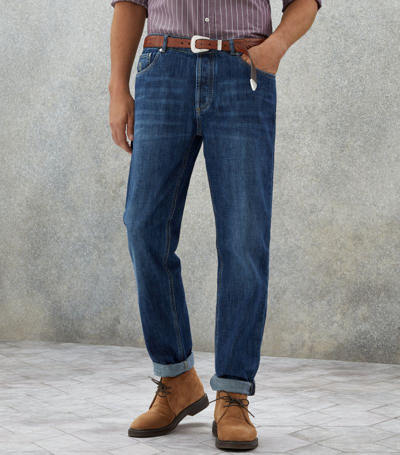 Brunello Cucinelli Straight Jeans In Blue