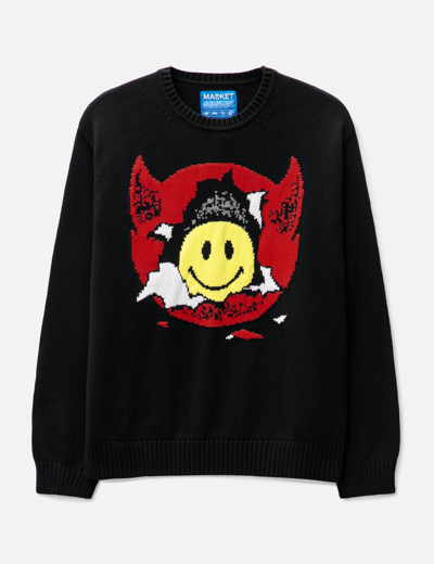 Market Smiley® Inner Peace Sweater In Black