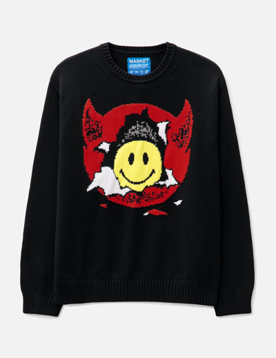 Market Smiley® Inner Peace Jumper In Black