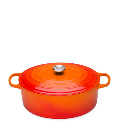 Le Creuset Cast Iron Casserole Dish (40cm) In Orange