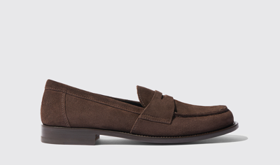 Scarosso Harper Brown Suede - Woman Loafers Brown In Brown - Suede