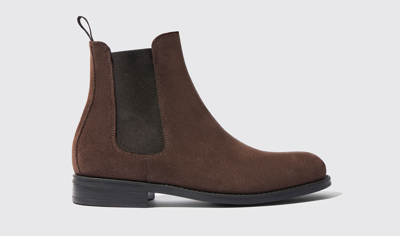 Scarosso Claudia Brown Suede - Woman Chelsea Boots Brown In Brown - Suede