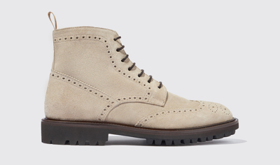 Scarosso Thomas Sand Suede - Man Boots Sand In Sand - Suede