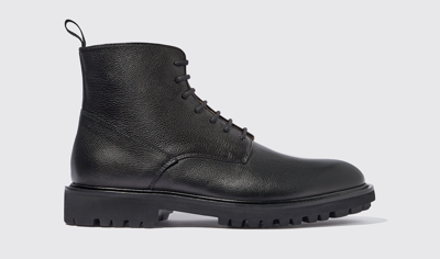 Scarosso Thomas Grain Black In Black Grain - Calf