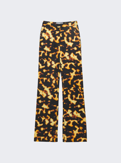 Loewe Tortoiseshell Print Bootleg Trousers