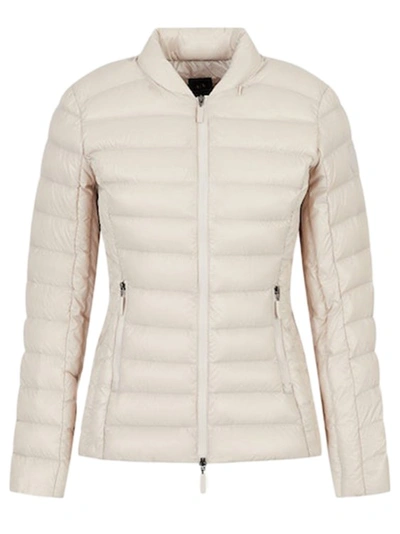 Armani Exchange Padded Zip-up Jacket In Dove Grey