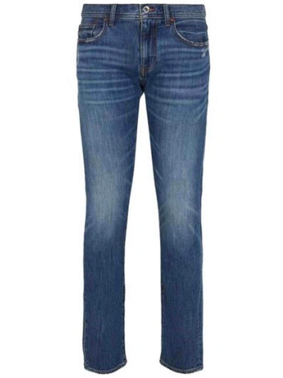 Armani Exchange J13 Mens Slim Fit Denim Jeans In Indigo Denim