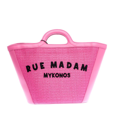 Rue Madame Malibu Xl Magenta Bag In Pink