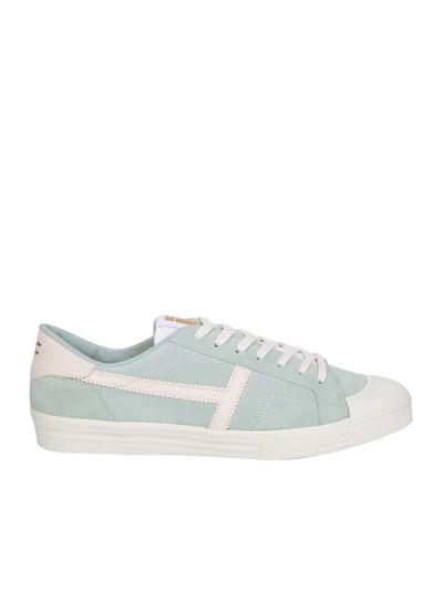 Tom Ford Leather Sneakers In Green