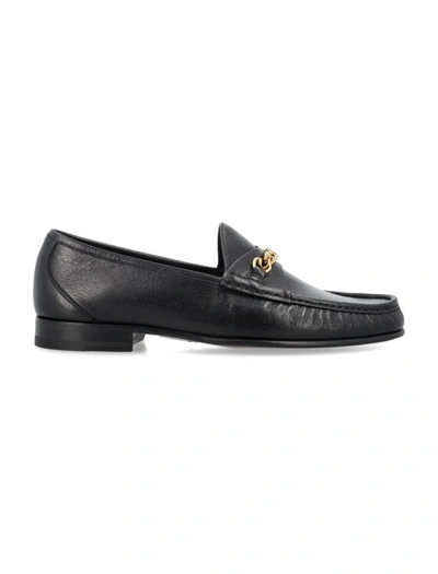 Tom Ford York Chain皮革乐福鞋 In Negro