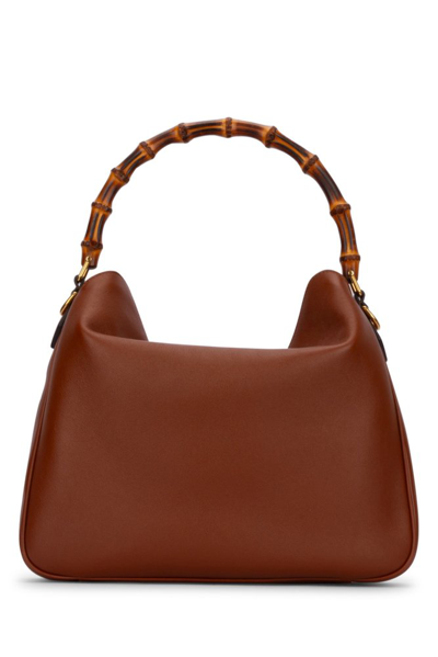 Gucci Diana Large Shoulder Bag In Brown