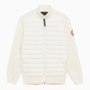 CANADA GOOSE HYBRIDGE IVORY WOOL JACKET