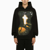 1989 Studio Graphic Divine Hoodie Kangaroo Pocket In Black